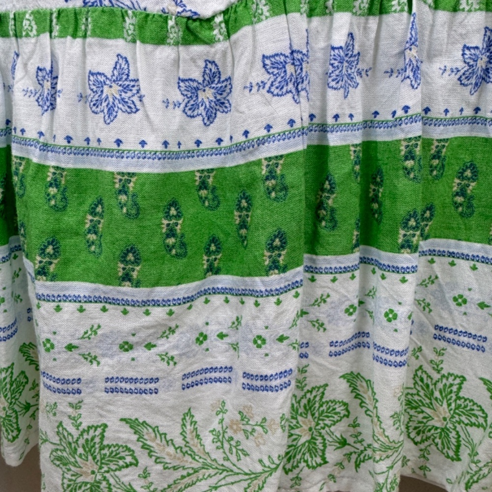 ANN TAYLOR Midi-Maxi Pullover Lightweight Dress White With Blue Flowers - Size S - Picture 2 of 15
